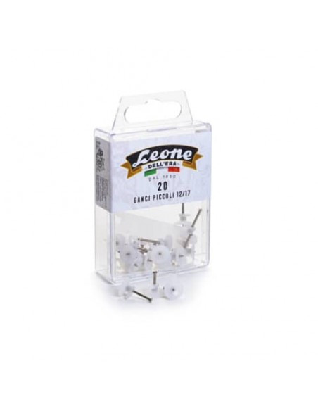 Ganci Blitz Leone con spilli a punta molata 12/16 mm bianco scatola da 20 pz. - APGB