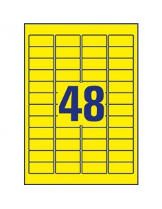 Etichette permanenti poliestere giallo Avery 45