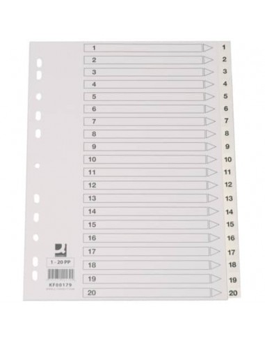 Divisore numerico Q-Connect bianco 22