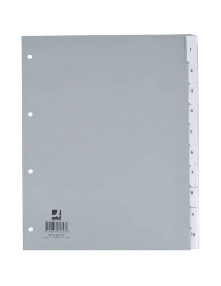 Divisore personalizzabile Q-Connect grigio 24