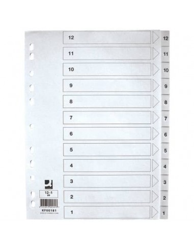 Divisore numerico Q-Connect bianco 22
