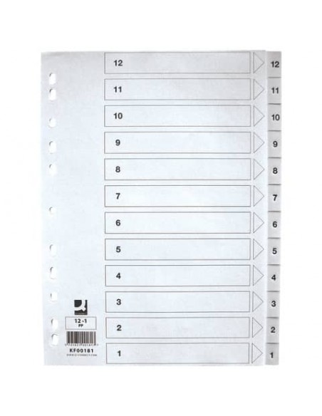 Divisore numerico Q-Connect bianco 22