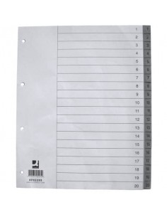 Divisore numerico Q-Connect grigio XL 24