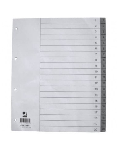 Divisore numerico Q-Connect grigio XL 24