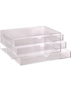 Cassettiera da banco TECNOSTYL in acrilico con divisori 32