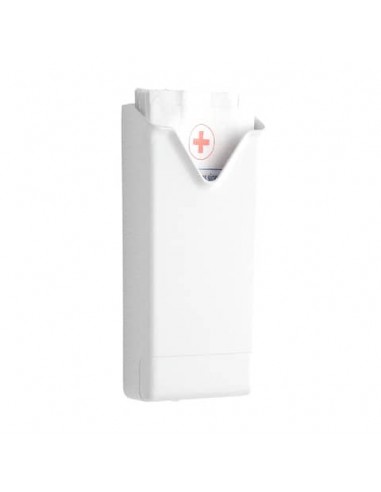 Distributore sacchetti in carta per igiene femminile Hylab in ABS capacità 100 sacchetti bianco - IN-4027/WS-S