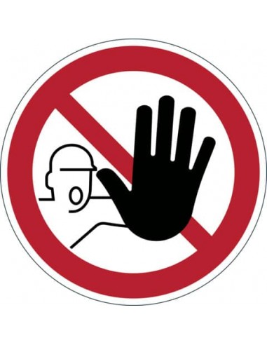 Pittogramma da pavimento ''Accesso vietato alle persone non autorizzate'' DURABLE rosso Ø 430 mm - 173003