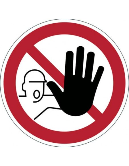 Pittogramma da pavimento ''Accesso vietato alle persone non autorizzate'' DURABLE rosso Ø 430 mm - 173003