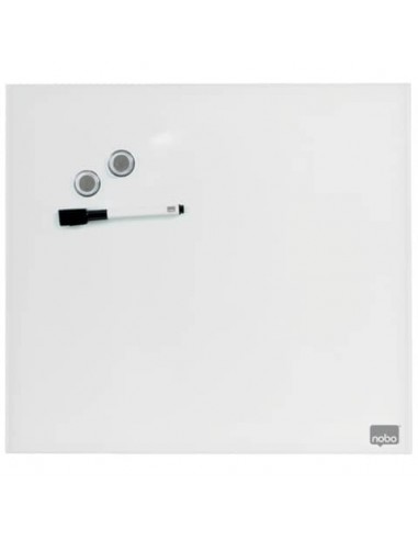 Lavagna bianca magnetica in vetro Nobo Diamond cancellabile 30x30 cm 1903956