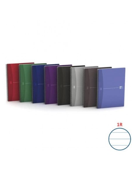 Quaderno spiralato OXFORD Office Essentials Maxi A4 assortiti rigato 7 mm 100105331