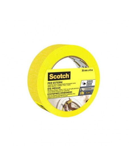 Nastro di mascheratura per superfici esterne Scotch® 2097 36 mm x 41 m giallo 2097IGT36