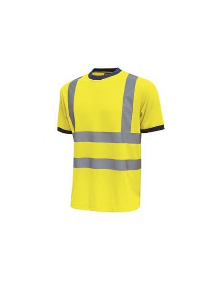 EC - T-Shirt alta visibilità Glitter U-Power cotone-poliestere giallo fluo - Taglia L - HL197YF GLITTER L