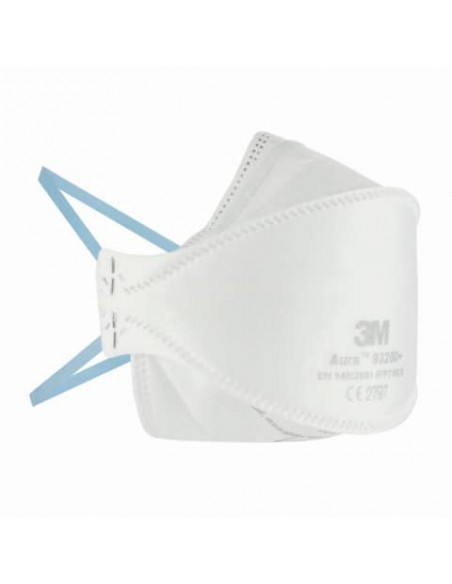 Respiratore monouso FFP2 3M Aura™ 9320D+ senza valvola - certificazione CE 2797 - bianco - Conf. 5 pezzi - 7100252554