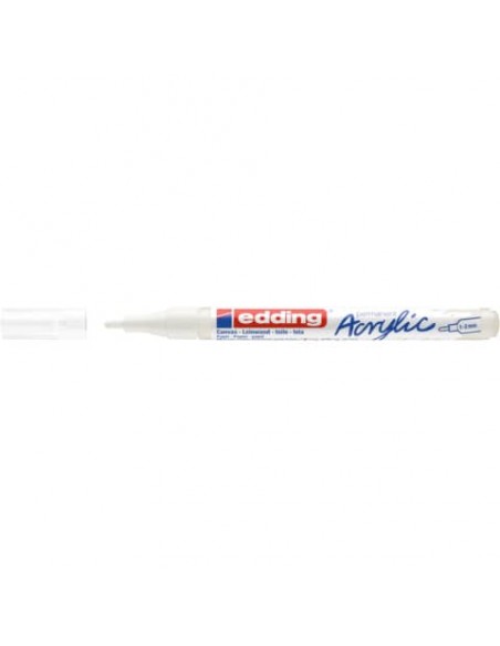 Marcatore acrilico Edding 5300  - punta tonda 1-2 mm tratto fine - bianco-traffico - E-5300 922
