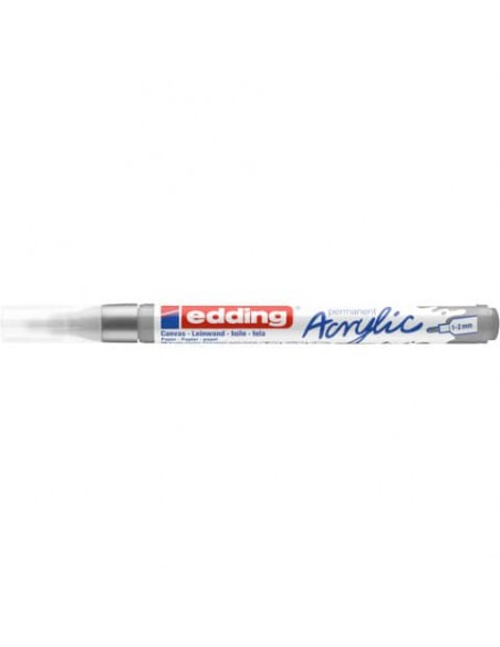 Marcatore acrilico Edding 5300  - punta tonda 1-2 mm tratto fine - argento - E-5300 923