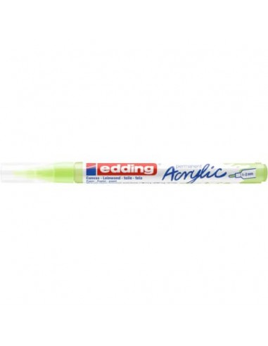 Marcatore acrilico Edding 5300  - punta tonda 1-2 mm tratto fine - verde pastello - E-5300 917