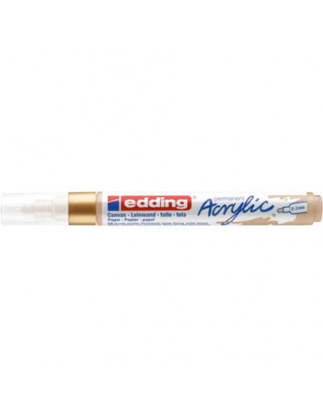Marcatore acrilico Edding 5100 - punta tonda 2-3 mm tratto medio - oro-prezioso - E-5100 924
