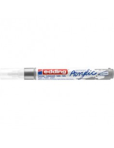 Marcatore acrilico Edding 5100 - punta tonda 2-3 mm tratto medio - argento - E-5100 923