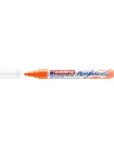Marcatore acrilico Edding 5100 - punta tonda 2-3 mm tratto medio - arancio-fluo - E-5100 066