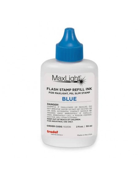 Inchiostro per timbri Trodat MaxLight REFILL 59 ml - blu - 102536