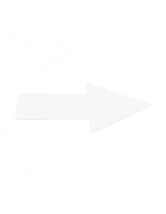 Sticker pavimenti a Freccia - 20x5 cm - Tarifold bianco conf. 10 pz  - B197402