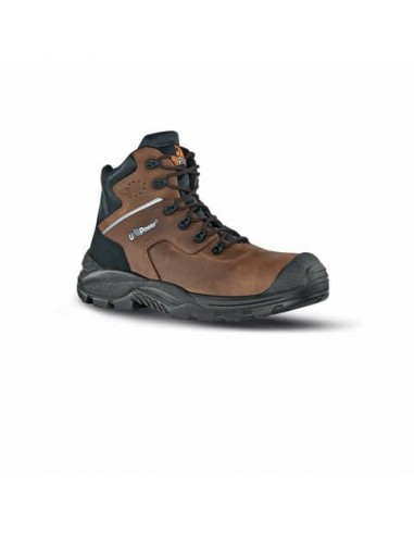 Scarpe antinfortunistiche in pelle pull-up idrorepellente Greenland S3 SRC nero-marrone U-Power N° 43 - RR10364-43