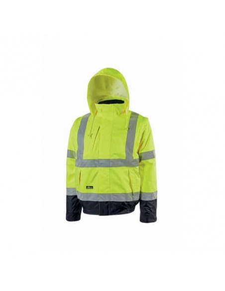 Giubbotto bomber alta visibilita' Crafty Yellow Fluo U-Power taglia M HL158YF-M