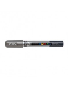 Marcatore a tempera Graduate Mark All punta tonda 2 mm Lyra argento L6820251