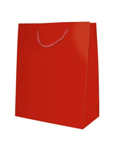Sacchetti da regalo rosso opaco Biembi misura  S - 12x15x5 cm conf. 6 pezzi - BXS202O20A