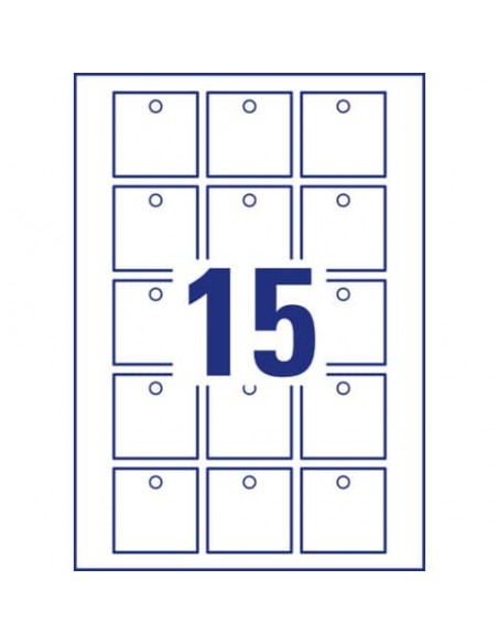 Cartellini rettangolari micro-perforati Avery in cartoncino da 185 g in conf. da 100 pz 90x50 mm - L9003-10