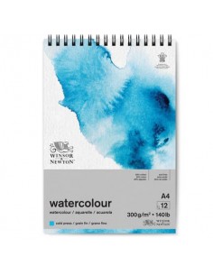 Blocco di carta per acquerello Winsor&Newton formato A4 300 gr - 12 fogli - 6662579