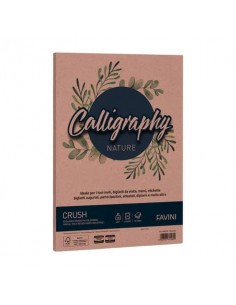 Carta pergamena Favini Calligraphy Crush 120 g/m² A4 conf. da 50 fogli fantasia mandorla - A69C534