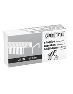 Punti metallici per cucitrice Centra 24/6 conf. 20000 punti 623697