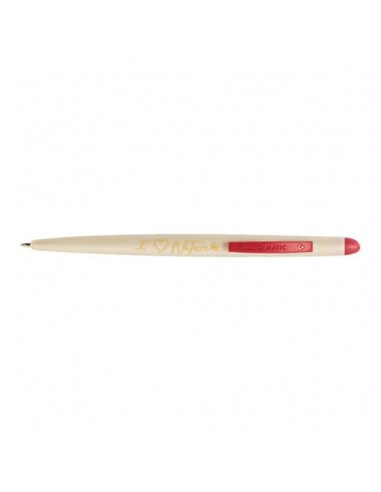 Penna a sfera a scatto Tratto Matic Nature in conf. da 12 rosso F824412
