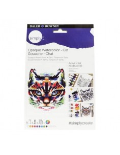 Set activity pittura guazzo Daler Rowney Simply gatto D126100112