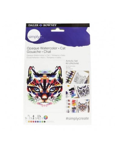 Set activity pittura guazzo Daler Rowney Simply gatto D126100112