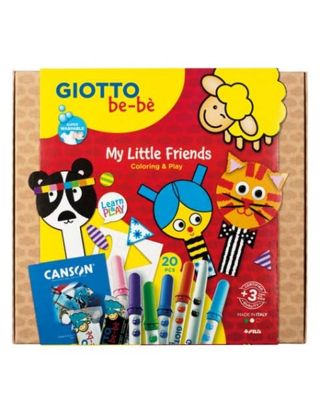Set creativo gioca e colora Giotto Bebè My Little Friends F478700