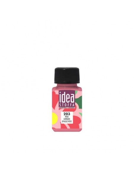 Colore per tessuti Maimeri Idea Stoffa in flacone 60 ml coprente rosa - M5014203