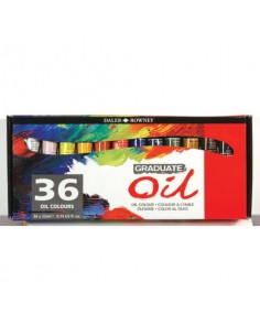Colori a olio Daler Rowney Graduate Oil in tubetto 22 ml - 36 colori assortiti - D117522036