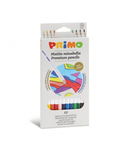 Matite colorate esagonali Primo minabella laccate - Ø 3