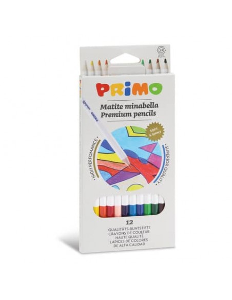 Matite colorate esagonali Primo minabella laccate - Ø 3