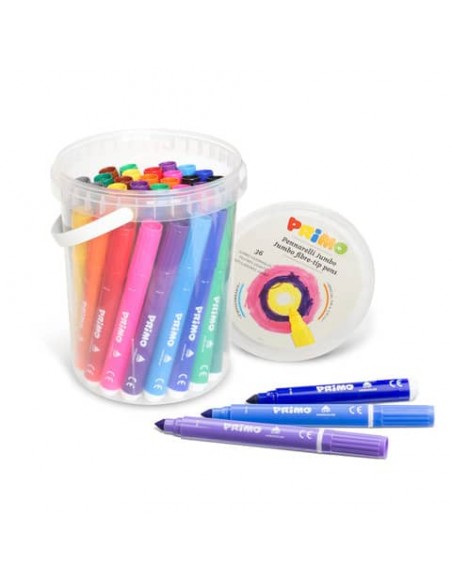 Pennarelli superlavabili Primo Jumbo punta conica 7