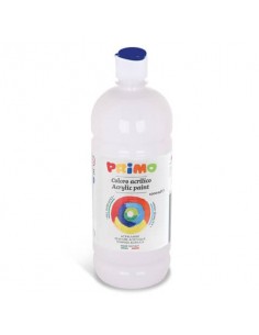 Colore acrilico Primo in bottiglia con tappo dosatore 1000 ml - 100 bianco 404TA1000100