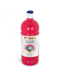 Colore acrilico Primo in bottiglia con tappo dosatore 1000 ml - 310 carminio 404TA1000310
