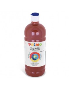Colore acrilico Primo in bottiglia con tappo dosatore 1000 ml - 730 marrone 404TA1000730