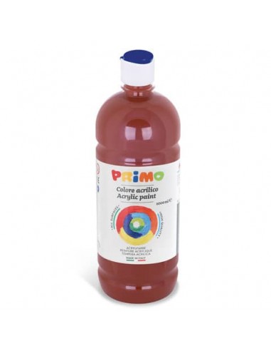 Colore acrilico Primo in bottiglia con tappo dosatore 1000 ml - 730 marrone 404TA1000730