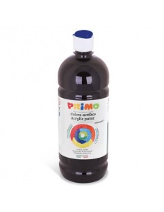 Colore acrilico Primo in bottiglia con tappo dosatore 1000 ml - 800 nero 404TA1000800