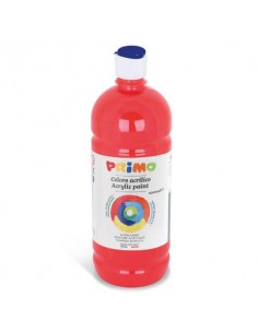 Colore acrilico Primo in bottiglia con tappo dosatore 1000 ml - 300 rosso 404TA1000300