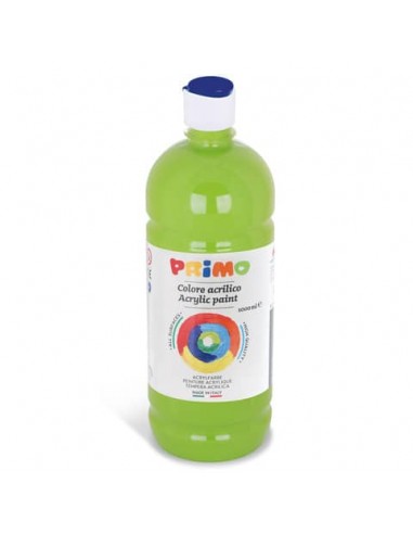 Colore acrilico Primo in bottiglia con tappo dosatore 1000 ml - 600 verde chiaro 404TA1000600