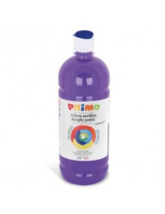 Colore acrilico Primo in bottiglia con tappo dosatore 1000 ml - 400 viola 404TA1000400